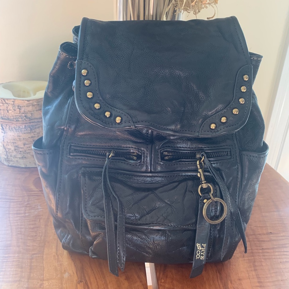 NWT Leather Studded Frye Backpack